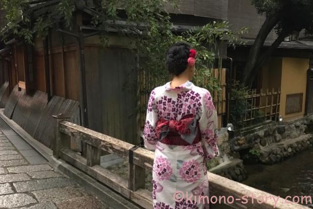浴衣 後ろ姿 京都
